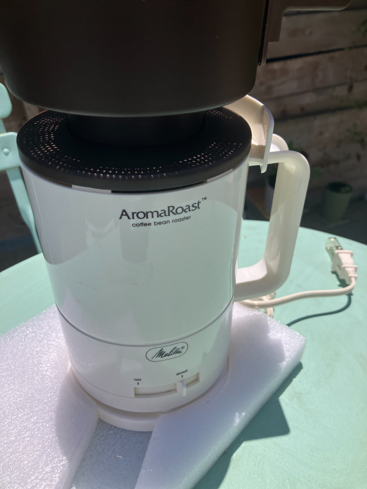 Vintage Aroma Roast Electric Coffee Bean Roaster Melitta CBR‑10