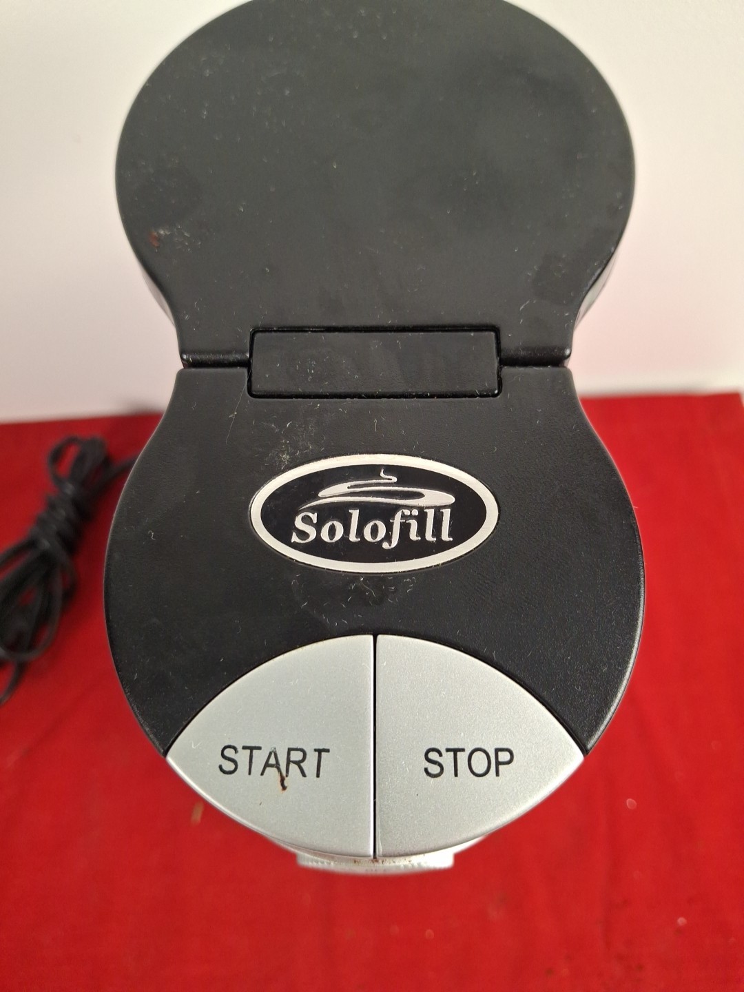 Solofill SoloGrind 2-in-1 Automatic Single Serve Coffee Burr Grinder, Black