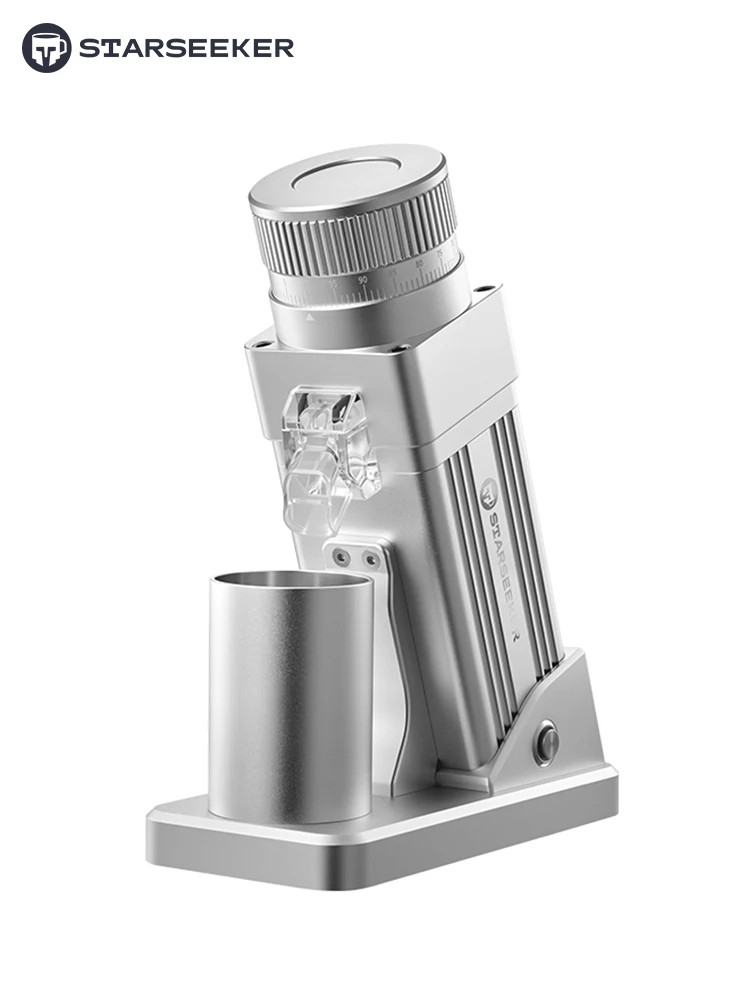 STARSEEKER E55Pro Coffee Grinder 55mm Titanium Burr Stepless Espresso Grinder