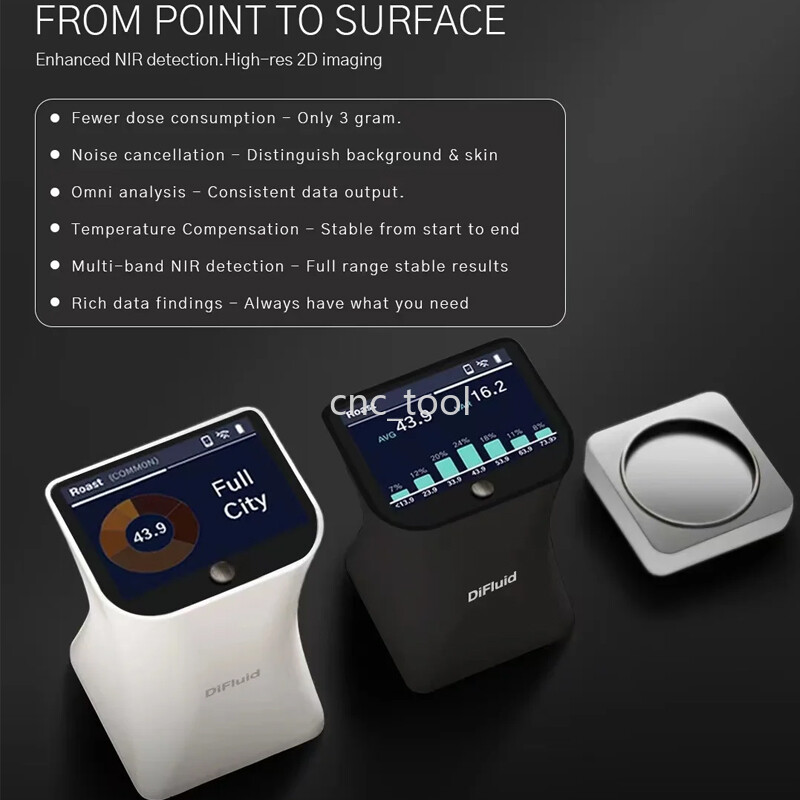 DiFluid Omni Coffee Bean Roast Level Roasting Degree & Particle Size Analyzer