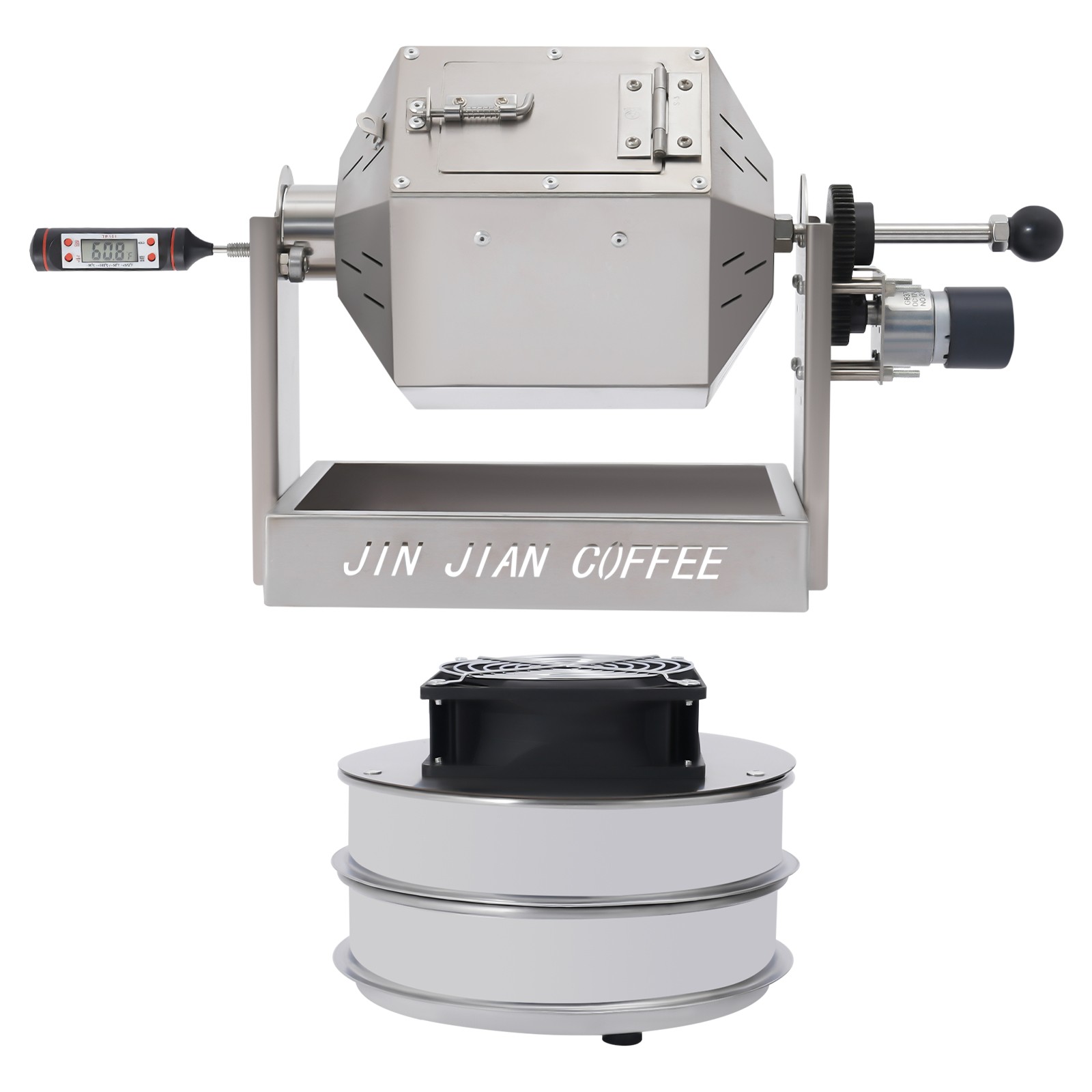 3.8L/3.45Qt Coffee Bean Roaster Commercial Coffee Bean Roaster Machine Drum Type