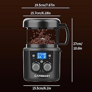 Coffee Bean Roaster Machine – Home Use Air Coffee Roaster with Adjustable Timer