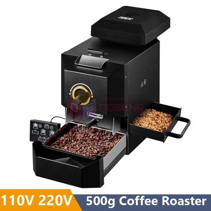 1000W Coffee Bean Roaster Automatic Roaster Coffee Drum Roasting Machine