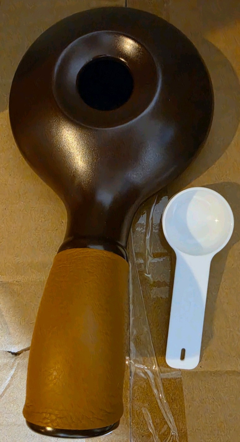 New Nuvo Korean Eco Ceramic Handy Coffee Bean Roaster (NV-1CHR). Genuine cowhide