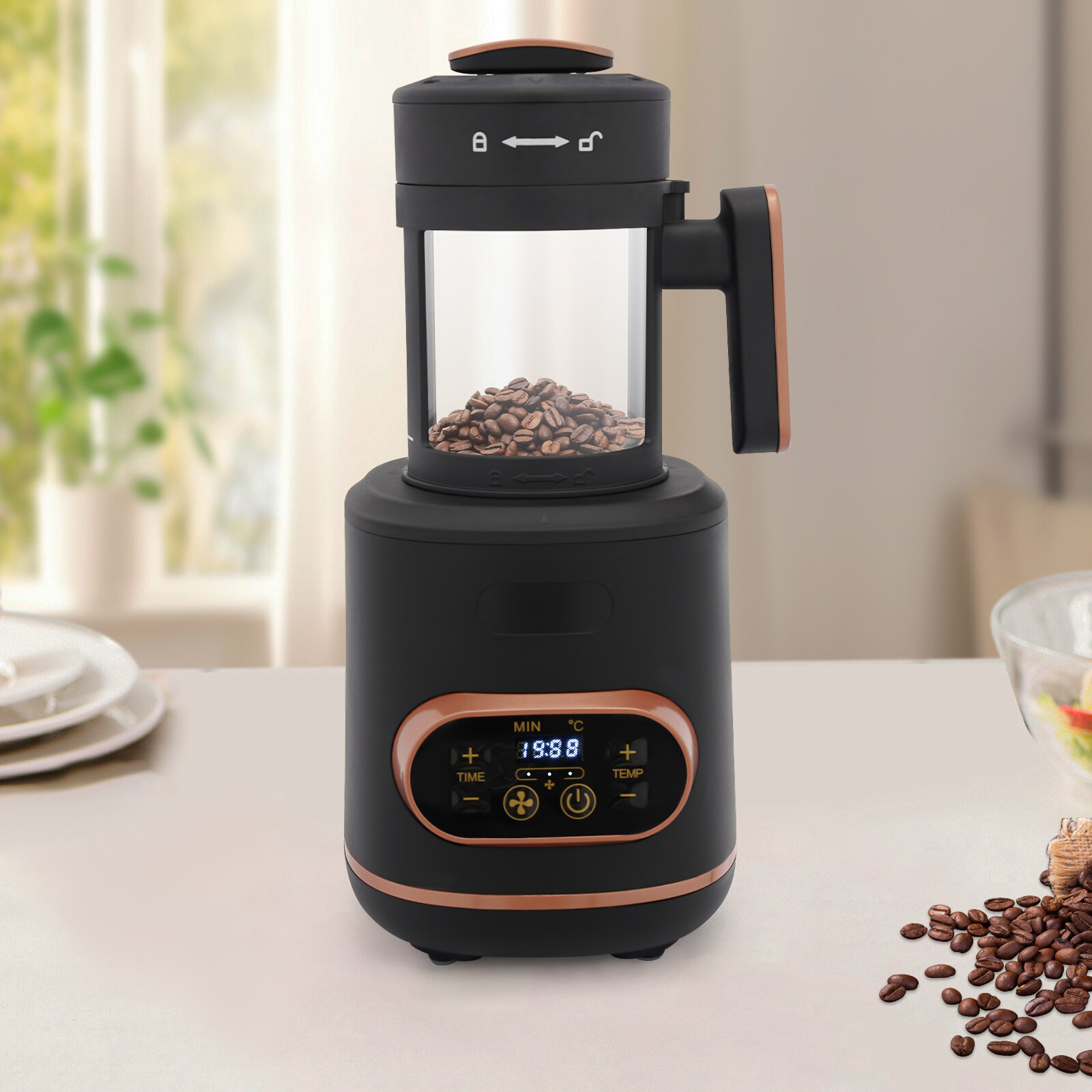 Electric Coffee Bean Roaster Machine Coffee Bean Roaster Roasting Home Use